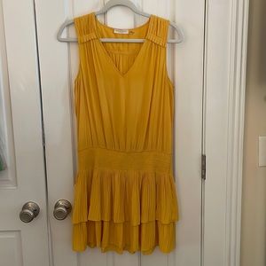Ramy Brook Yellow Scrunch Dress